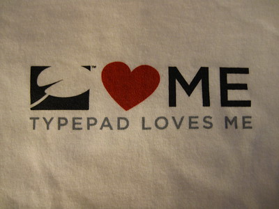 When I visited Six Apart (TypePad) they gave me this shirt