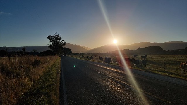Tākaka sunset