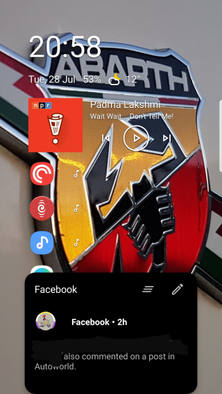 Niagara Launcher Nofification showing