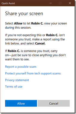 Quick_Assist_Get_Code_Allow Quick_Assist_Get_Code_Allow