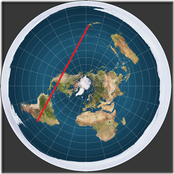 Flat Earth Flight Path Direct Flat Earth Flight Path Direct