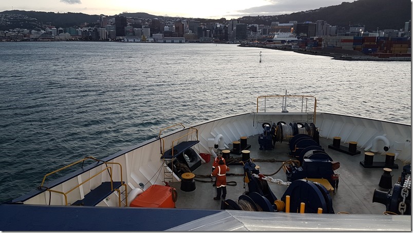 Bluebridge Ferry headin into Wellington Bluebridge Ferry heading into Wellington
