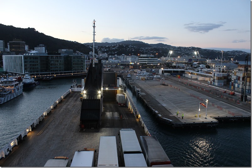 Bluebridge Ferry docks in Wellington Bluebridge Ferry docks in Wellington