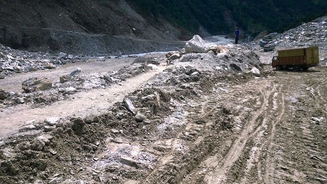 Arniko Highway landslide