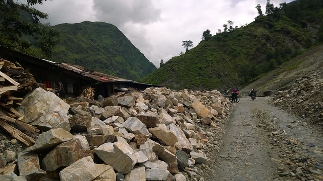 Arniko Highway "Dangerous Roads" landslide