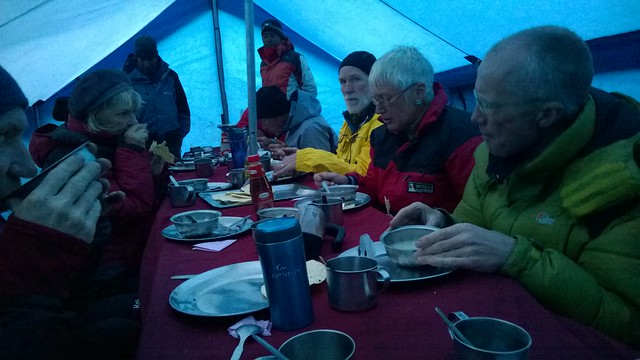 Hot dinner on a cold night