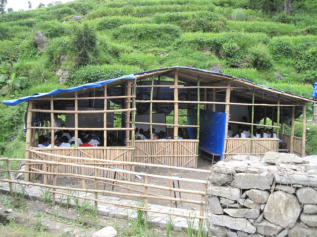 Arniko Highway landslide, replacement school