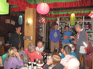 Tibetan farewell dinner, Zhangmu