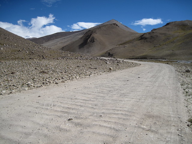 Washboard road back from Chomolungma, Mt Everest