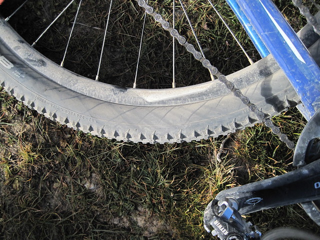 Curious dust pattern on my back tyre