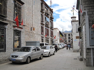 Lhasa back streets near our hotel