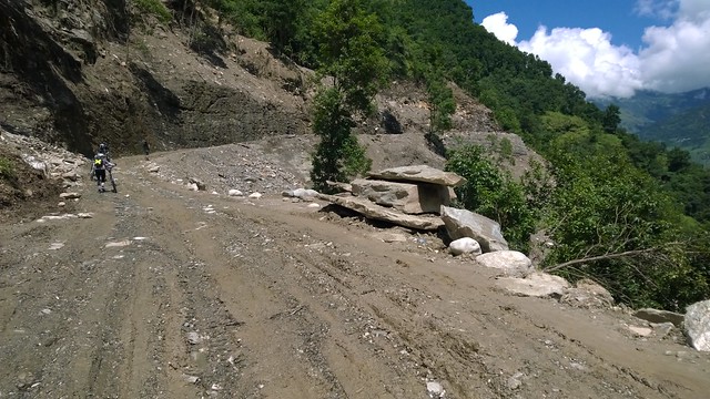 Arniko Highway landslide
