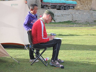 Watching Andy painting