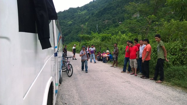 Arniko Highway, end of our cycling