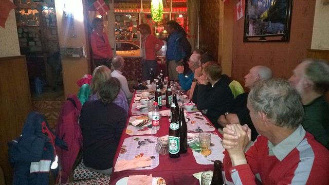 Tibetan farewell dinner, Zhangmu