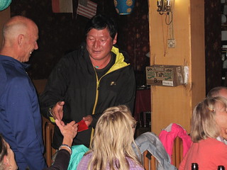 Tibetan farewell dinner, Zhangmu