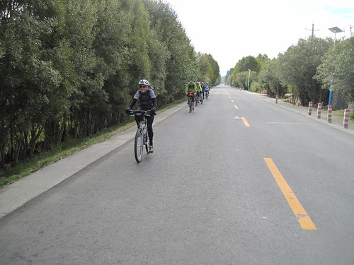 B hauling a peleton she didn't know was there!