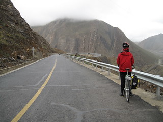 Andy contemplates the descent