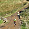 Damp but sunny and downhill so thats ok