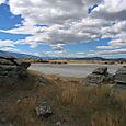 A salt lake in Big Sky Country