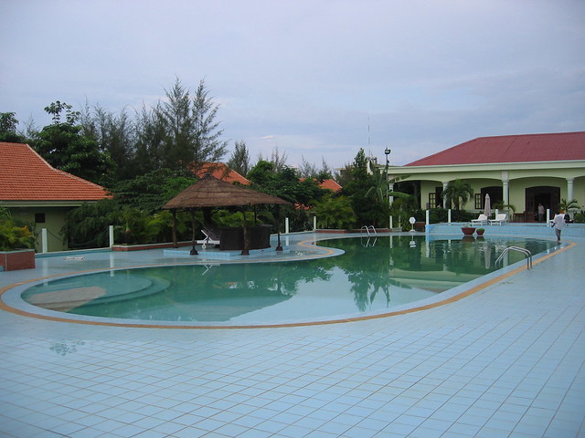 The pool, was nicer colour before an overnight downpour