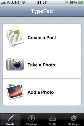TypePad iPhone Application