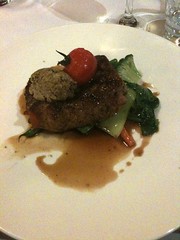 Lovely rare steak @thefalls
