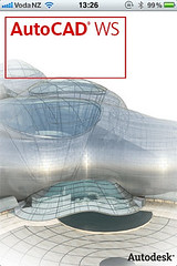 AutoCAD WS on an iPhone