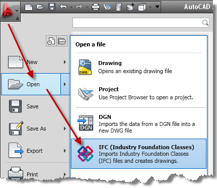 ACA_2010_Application_Button_IFC_Open