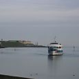 The ferry arriving at Larkspur
