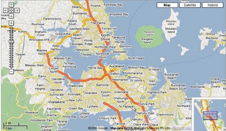 Google Maps Auckland