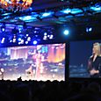 Lynn Allen revs up the mainstage crowd