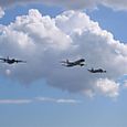 One of each flypast