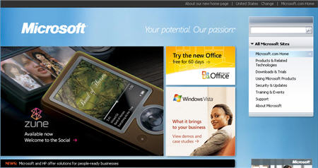 MicrosoftWeb2006BackHome