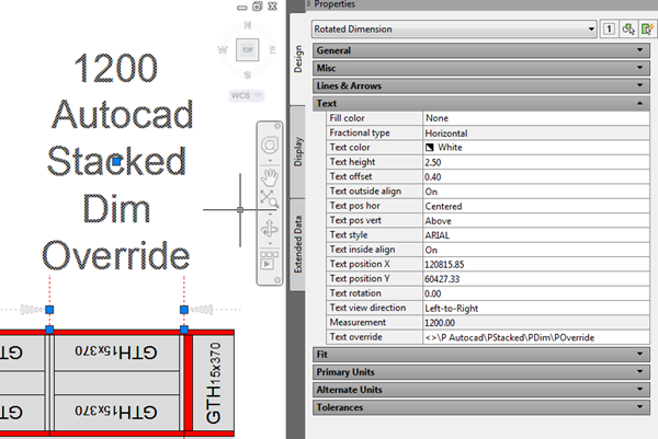AutoCAD_Stacked_Dim_Override