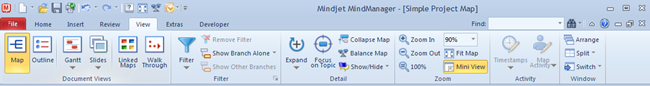 MindManager9_Ribbon_Tab_View MindManager9_Ribbon_Tab_View