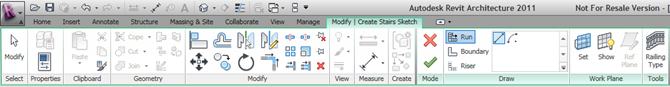 Revit_Arch_2011_Ribbon_Create_Stairs Revit_Arch_2011_Ribbon_Create_Stairs