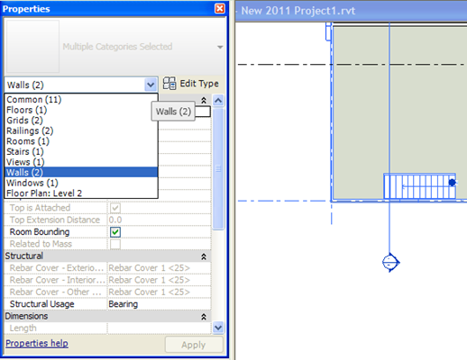 Revit_Arch_Property_Palette_Multiple Revit_Arch_Property_Palette_Multiple