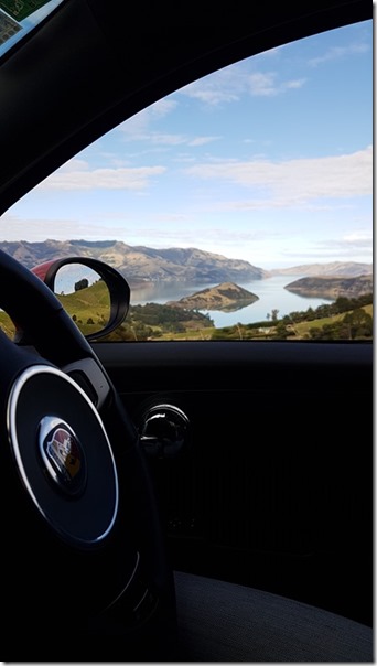 Akaroa Harbour from an Abarth Akaroa Harbour from an Abarth