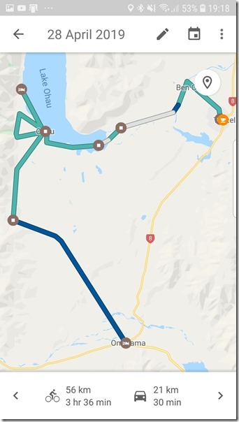 Day ride map Day ride map