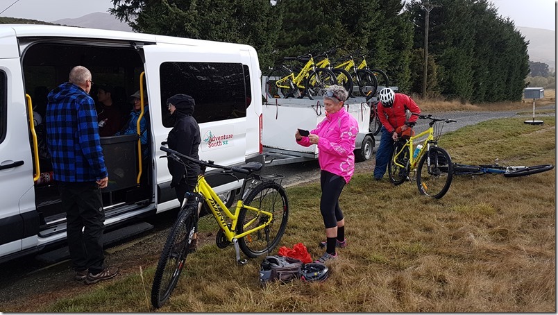 Suiting up for a wet ride Suiting up for a wet ride