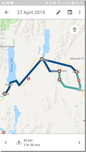 A2O ride day 2 map A2O ride day 2 map