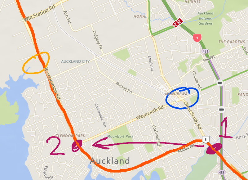 Map of route Map of route