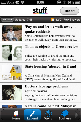 Stuff iPhone App, very much version 1.0