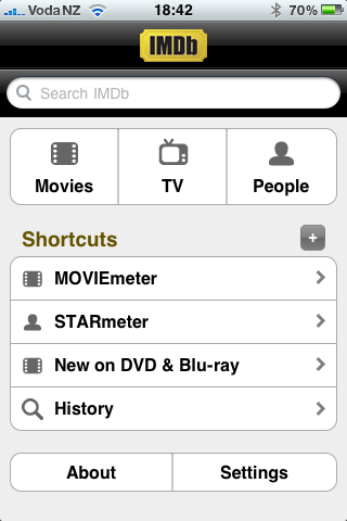 IMDB iPhone App is cool!