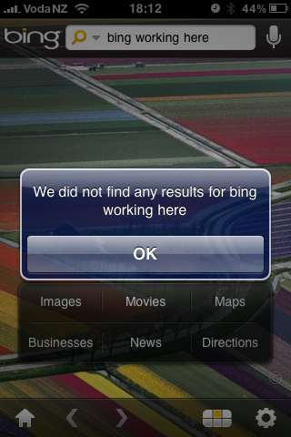 Bing'ed off