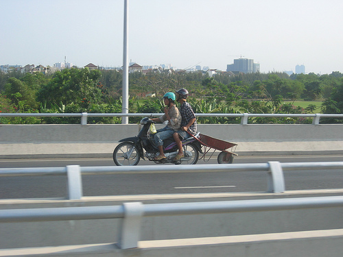 Need to get a wheelbarrow down the motorway...