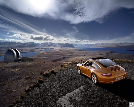 Porsche 997 Targa 4 at Tekapo (Click for ful image it's stunning)