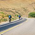 Heading up Lindis Pass
