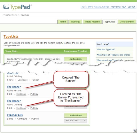 TypePad_Typelists